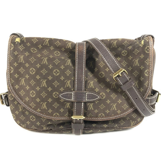 LOUIS VUITTON Shoulder Bag M95227 Monogram Mini-LinCanvas Brown Monogram mini run Saumur 30
