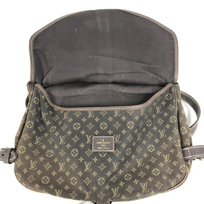 LOUIS VUITTON Shoulder Bag M95227 Monogram Mini-LinCanvas Brown Monogram mini run Saumur 30