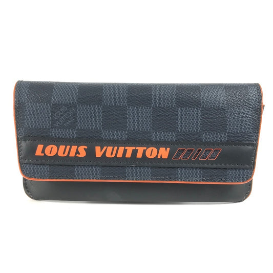 LOUIS VUITTON Pouch GI0380 Damier Cobalt Canvas Navy Damier Cobalt Etui Lunet Woody