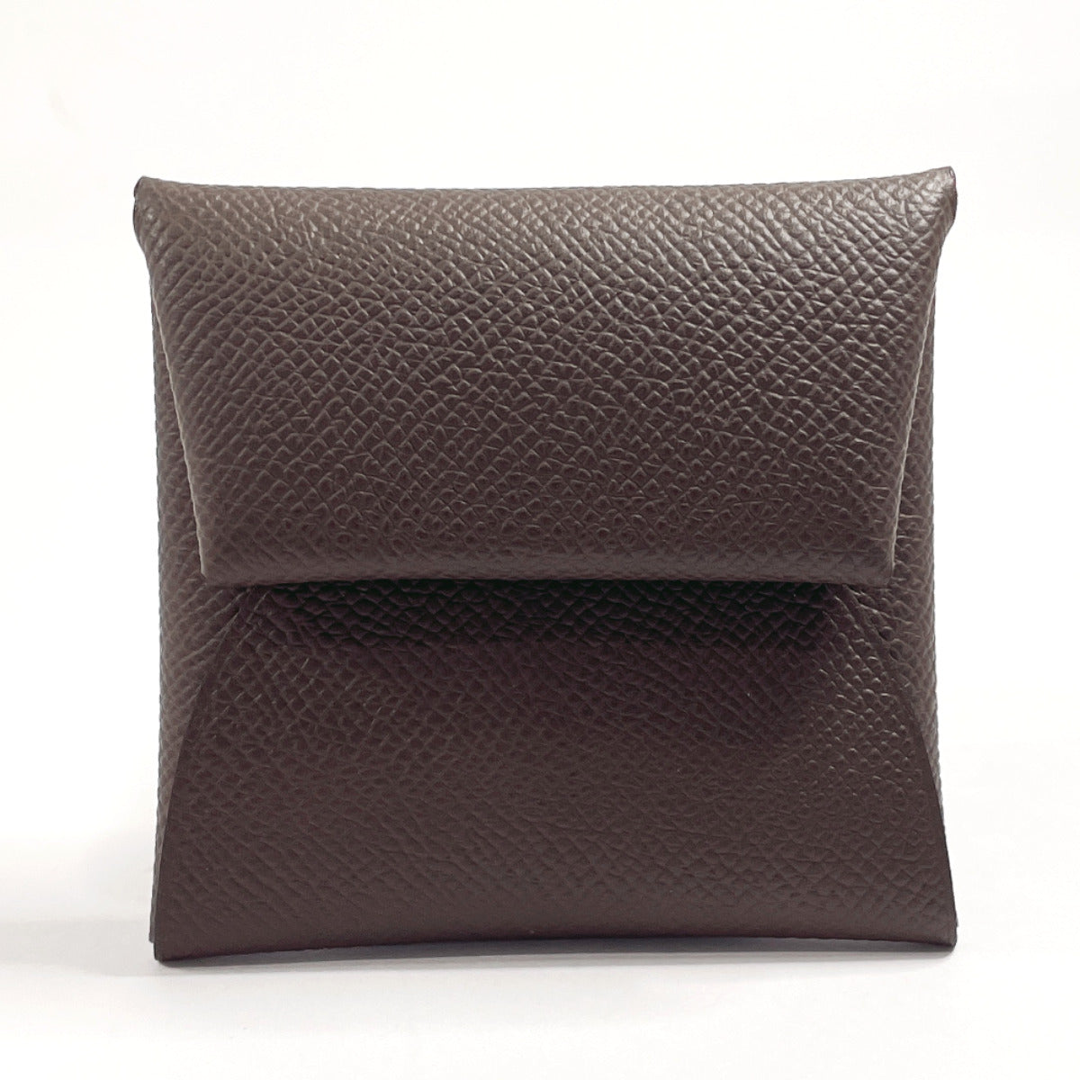 HERMES Coin case Epsom Dark brown Bastia