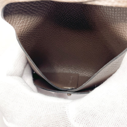 HERMES Coin case Epsom Dark brown Bastia