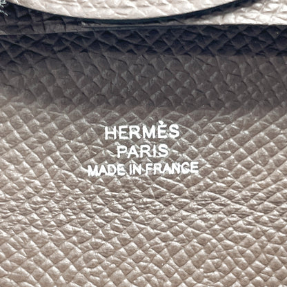 HERMES Coin case Epsom Dark brown Bastia
