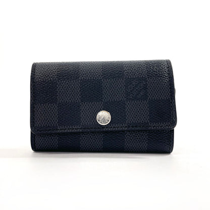 LOUIS VUITTON Key case Key holder  N62662 Damier Grafitte black Multicles 6 mens Used Authentic