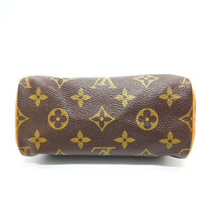 LOUIS VUITTON Handbag M41534 Monogram canvas Brown Monogram Mini speedy Women Used Authentic