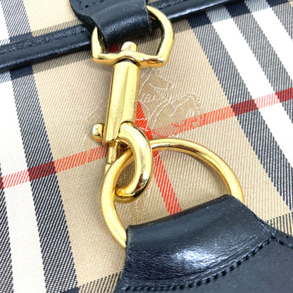 BURBERRY Clutch bag Canvas / leather beige logo check