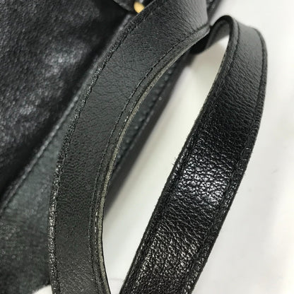 GUCCI Handbag 121551 leather black Interlocking G blondie studs
