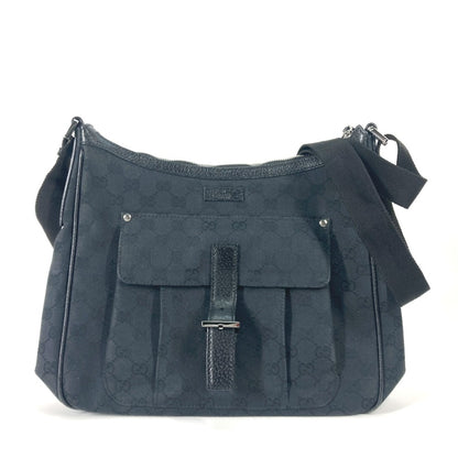 GUCCI Shoulder Bag 114272 GG canvas black GG