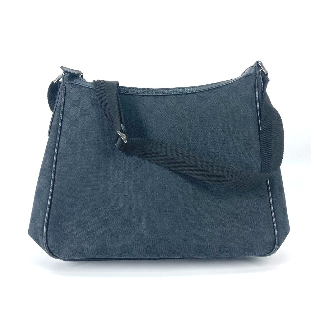 GUCCI Shoulder Bag 114272 GG canvas black GG