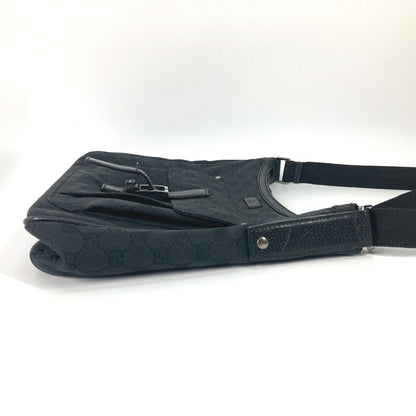 GUCCI Shoulder Bag 114272 GG canvas black GG