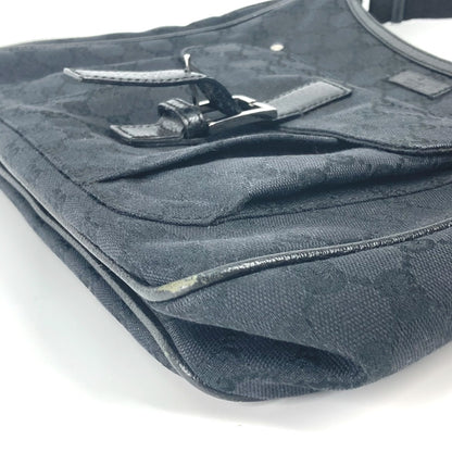 GUCCI Shoulder Bag 114272 GG canvas black GG