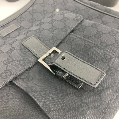 GUCCI Shoulder Bag 114272 GG canvas black GG