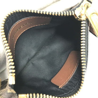 BURBERRY Coin case Leather / PVC Brown TB logo