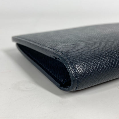 LOUIS VUITTON Long Wallet Purse M30502 Taiga Leather blue Taiga Portefeuille Blaza