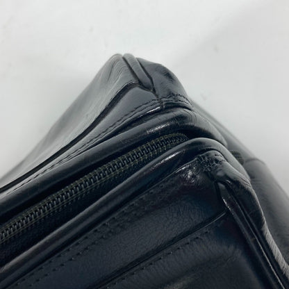 FENDI Handbag leather black Doctor bag logo