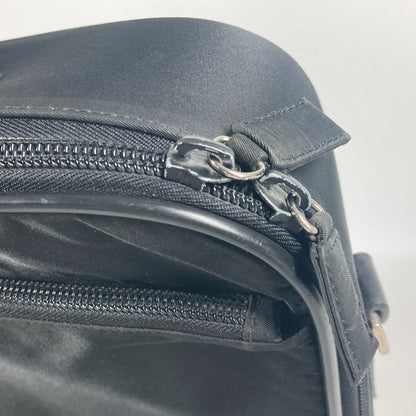 PRADA Handbag Nylon black Triangle logo plate