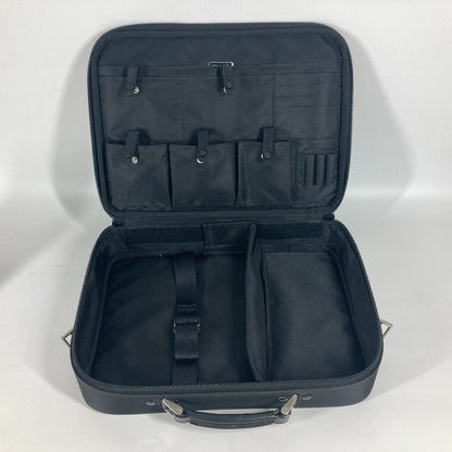 PRADA Handbag Nylon black Triangle logo plate