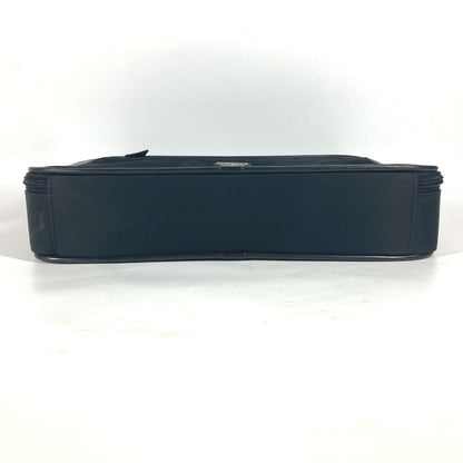 PRADA Handbag Nylon black Triangle logo plate