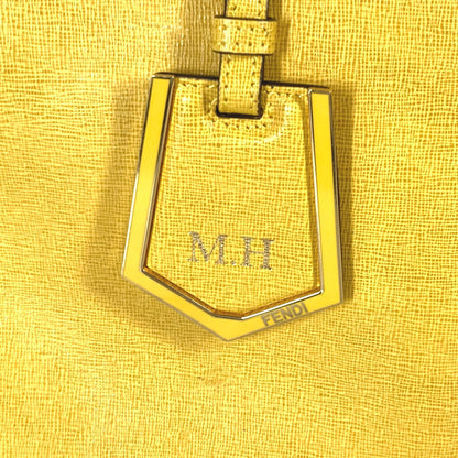 FENDI Handbag 8BH250 leather yellow Shoulder Bag Shoulder Bag Tote Bag To joule
