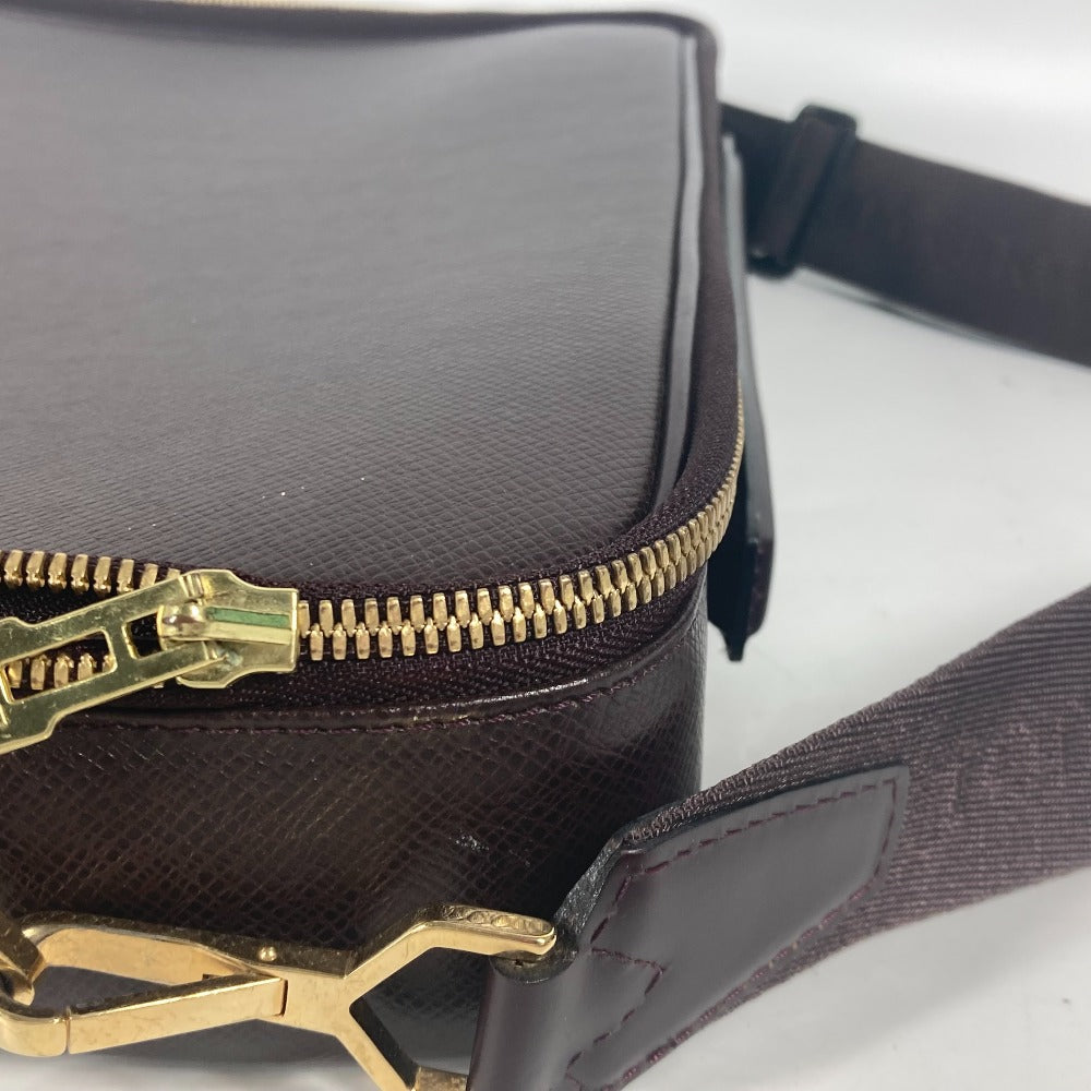 LOUIS VUITTON Handbag M30836 Taiga Leather wine-red Taiga Porto Ordina Tour Odessa