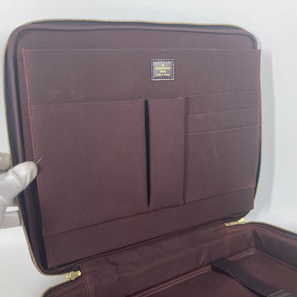 LOUIS VUITTON Handbag M30836 Taiga Leather wine-red Taiga Porto Ordina Tour Odessa