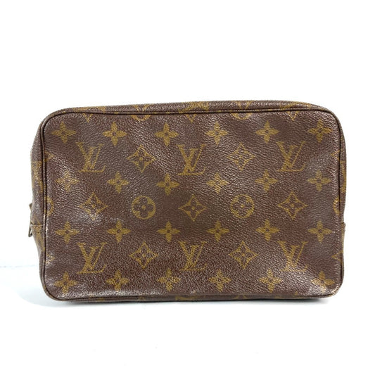 LOUIS VUITTON Cosmetics Pouch M47524 Monogram canvas Brown Monogram Truth Cracking T 23