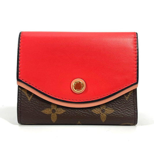 LOUIS VUITTON Trifold wallet M63904 Monogram canvas, leather Red Monogram Portefeuille Tuileries Compact