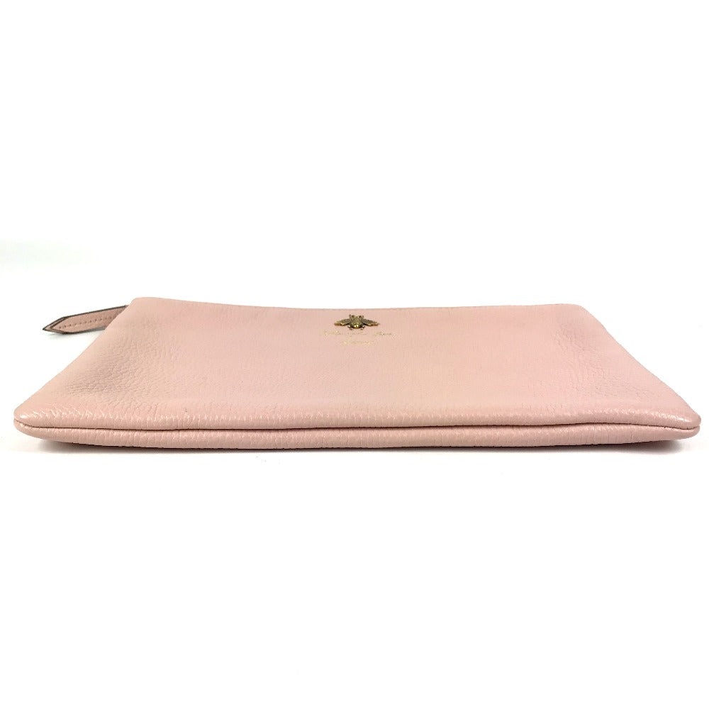 GUCCI Clutch bag 460187 leather pink logo