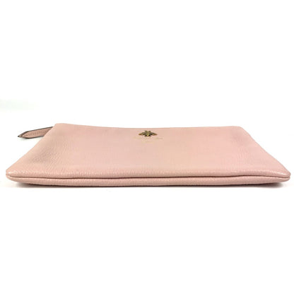 GUCCI Clutch bag 460187 leather pink logo
