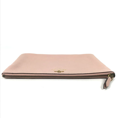GUCCI Clutch bag 460187 leather pink logo