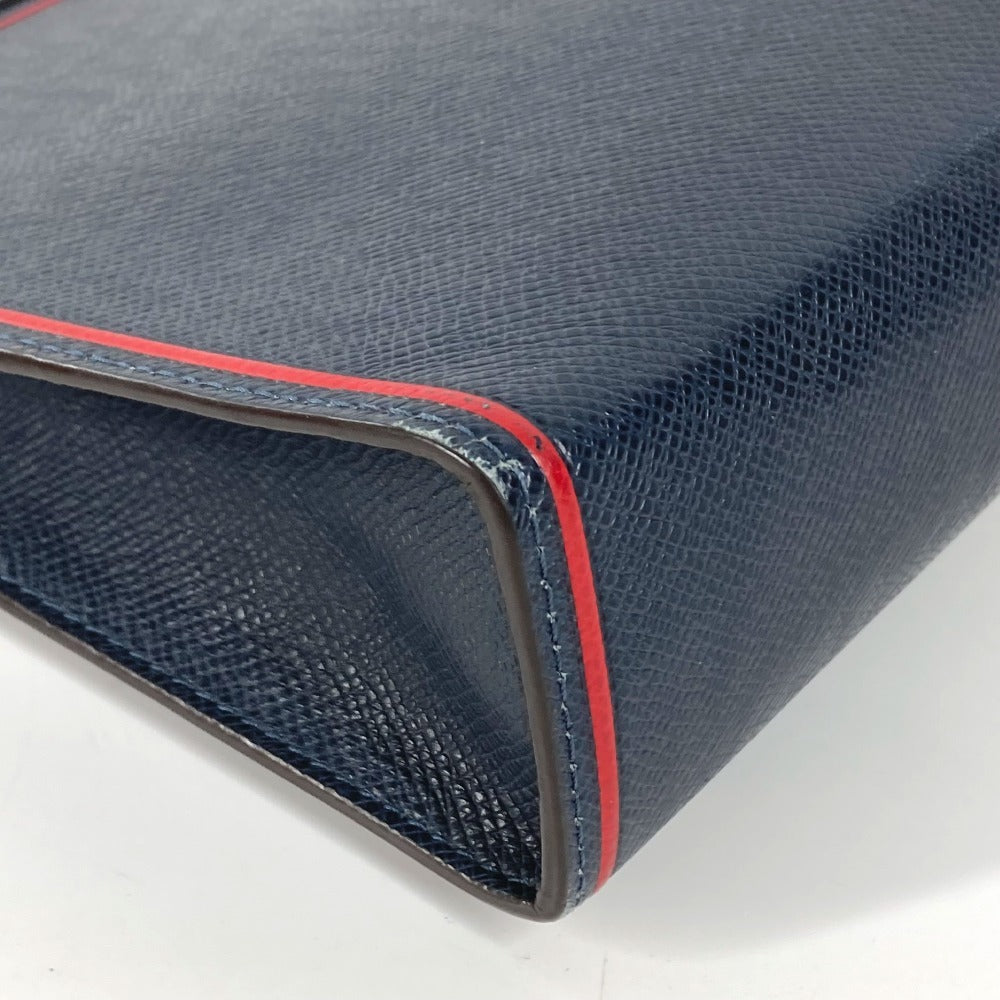 LOUIS VUITTON business bag Taiga Leather Navy Taiga Pochette Voyage