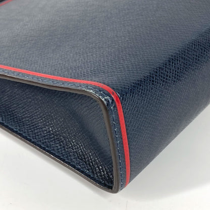 LOUIS VUITTON business bag Taiga Leather Navy Taiga Pochette Voyage