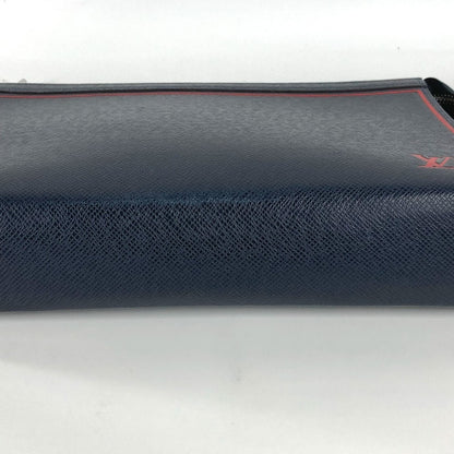 LOUIS VUITTON business bag Taiga Leather Navy Taiga Pochette Voyage