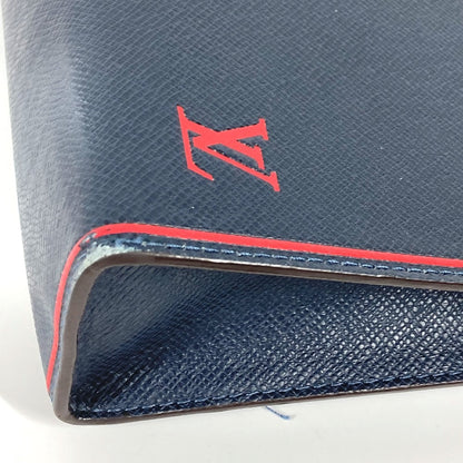 LOUIS VUITTON business bag Taiga Leather Navy Taiga Pochette Voyage