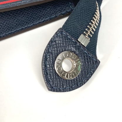 LOUIS VUITTON business bag Taiga Leather Navy Taiga Pochette Voyage