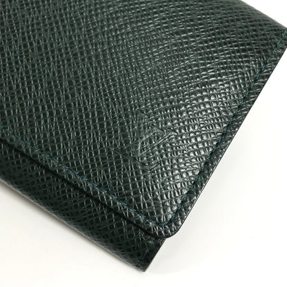 LOUIS VUITTON Card Case M3092P Taiga Leather green Taiga Anneveld Cult de Visit