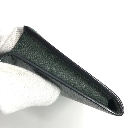 LOUIS VUITTON Card Case M3092P Taiga Leather green Taiga Anneveld Cult de Visit