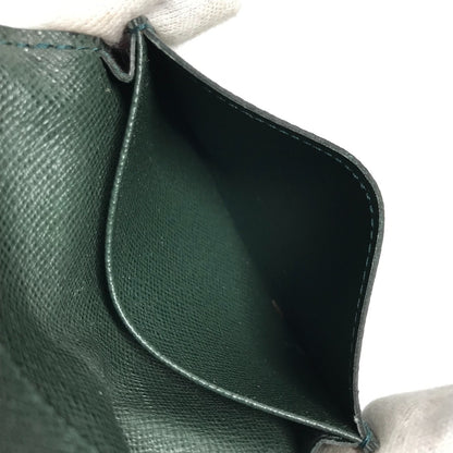 LOUIS VUITTON Card Case M3092P Taiga Leather green Taiga Anneveld Cult de Visit
