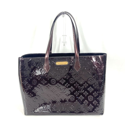LOUIS VUITTON Shoulder Bag M91645 Monogram Vernis purple Monogram Vernis Wilscher MM