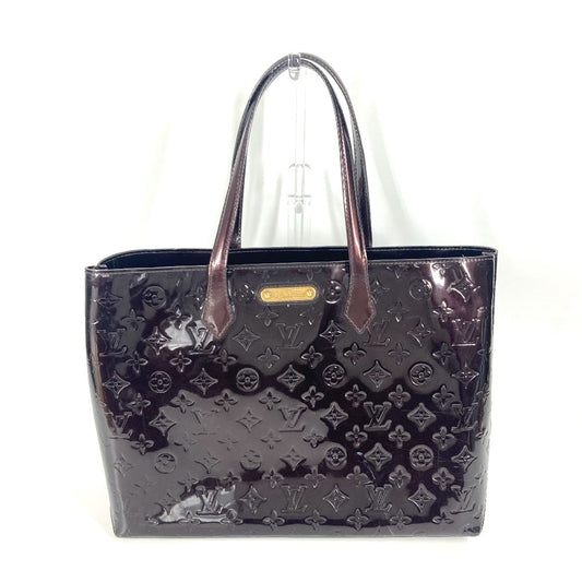 LOUIS VUITTON Shoulder Bag M91645 Monogram Vernis purple Monogram Vernis Wilscher MM