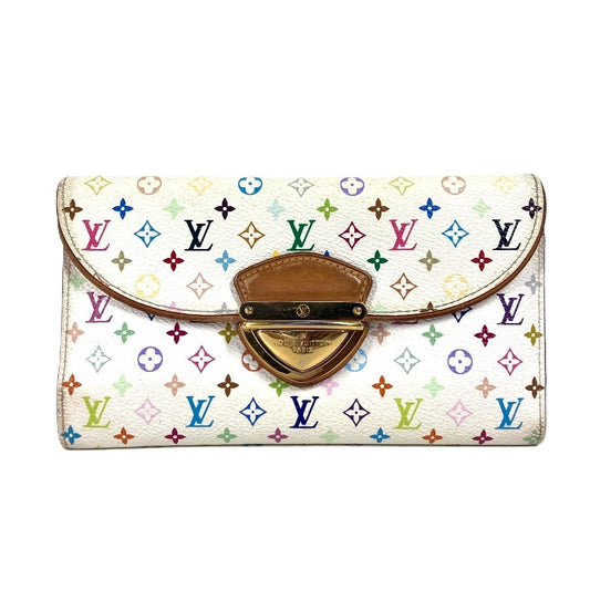LOUIS VUITTON Long Wallet Purse M93736 Monogram multicolor canvas white Monogram multicolor Portefeuille Eugenie