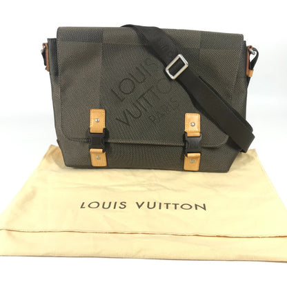LOUIS VUITTON Shoulder Bag M93077 Damier Jean Canvas khaki Damier Jean Roux