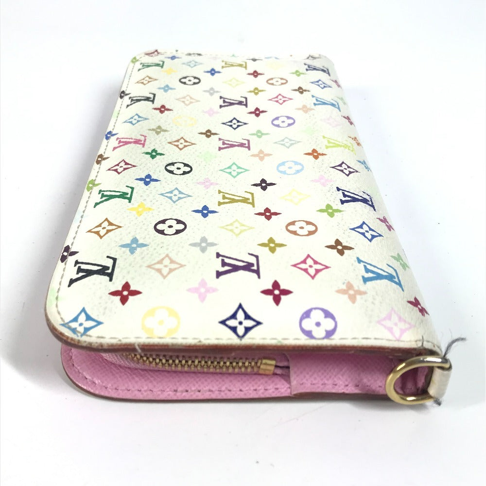 LOUIS VUITTON Long Wallet Purse M93751 Monogram multicolor canvas white Monogram multicolor Portefeuille Ansolit
