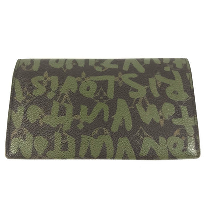 LOUIS VUITTON Long Wallet Purse M92188 MonogramGraffitiCanvas khaki Old monogram graffiti Pochette Porto Monde Credit
