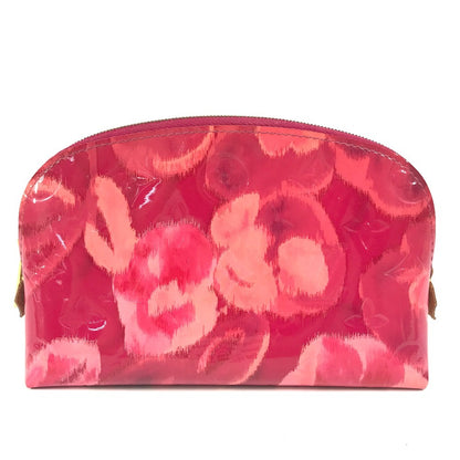 LOUIS VUITTON Cosmetics Pouch M90045 Monogram Vernis Canvas pink Monogram Vernis Pochette Cosmetic Ikat Flower