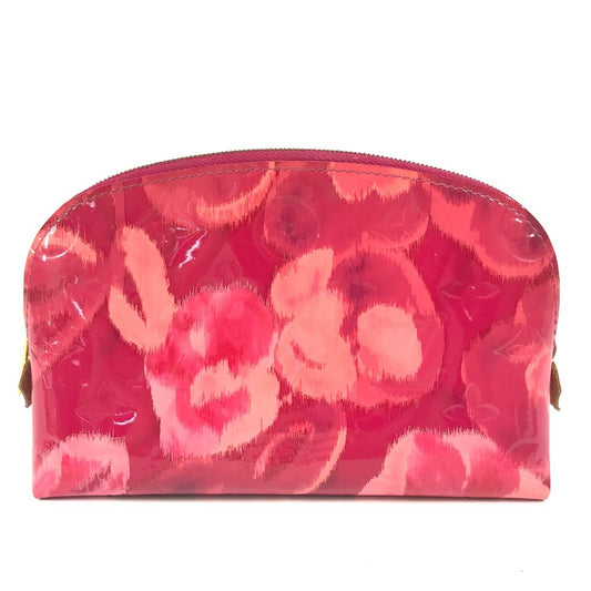 LOUIS VUITTON Cosmetics Pouch M90045 Monogram Vernis Canvas pink Monogram Vernis Pochette Cosmetic Ikat Flower