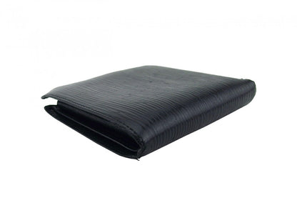 LOUIS VUITTON Bifold Wallet black Epi