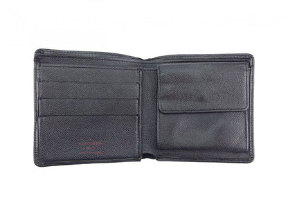 LOUIS VUITTON Bifold Wallet black Epi