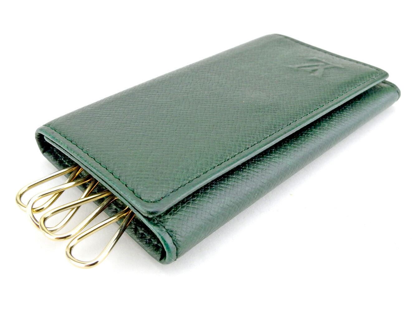 LOUIS VUITTON Key case Key holder M30524 Green gold Multicles4