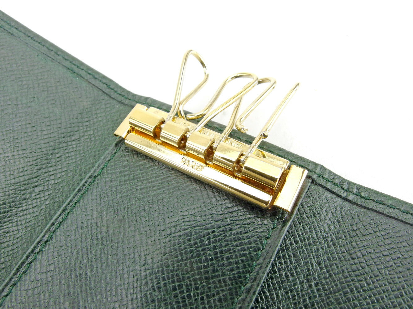 LOUIS VUITTON Key case Key holder M30524 Green gold Multicles4