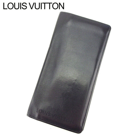 LOUIS VUITTON Bill Compartment M95789 black Porte Valeurs Cult 12 Cartes Crudit
